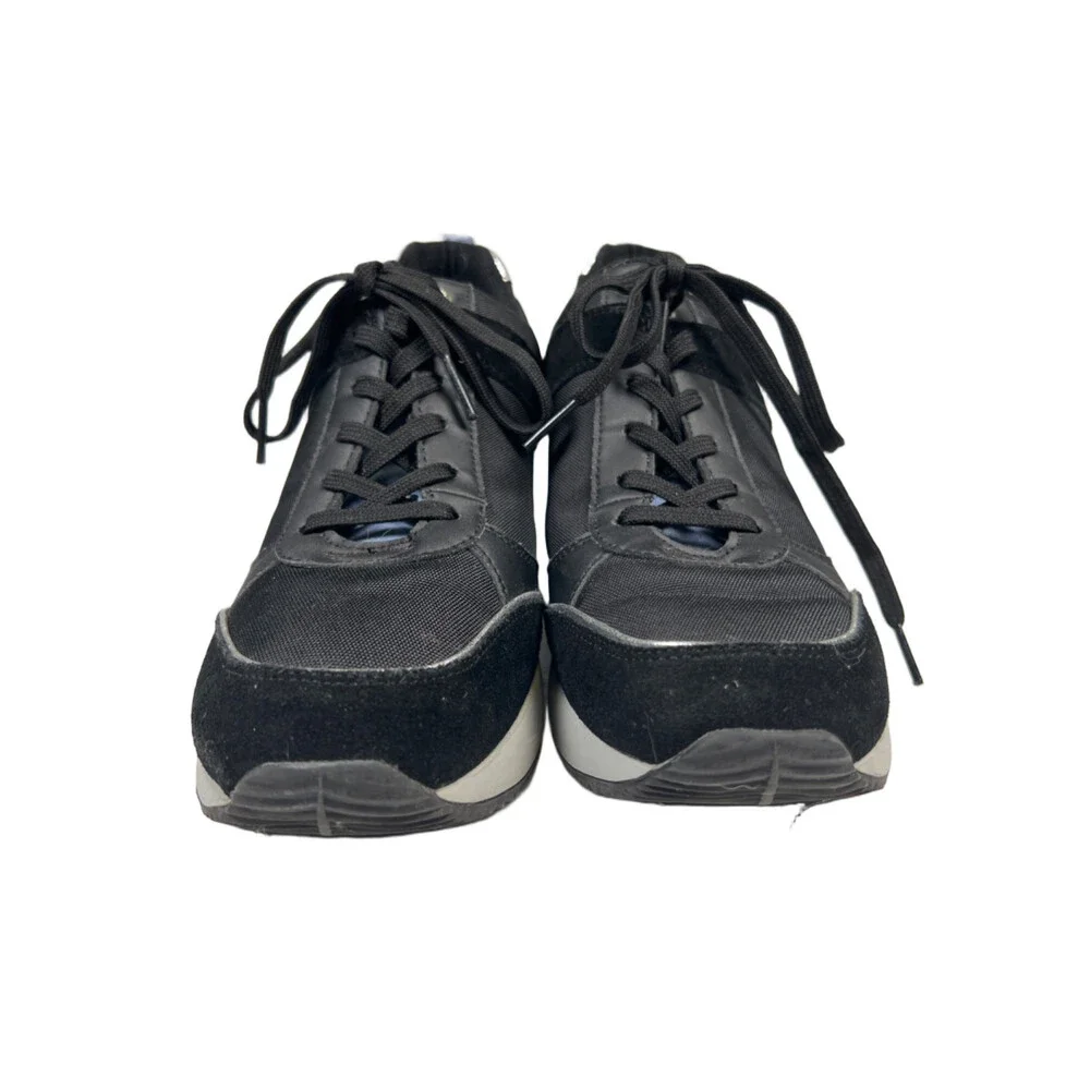 Skechers Women's Black/Blue Street Million High N' Fly Wedge Sneakers - 8